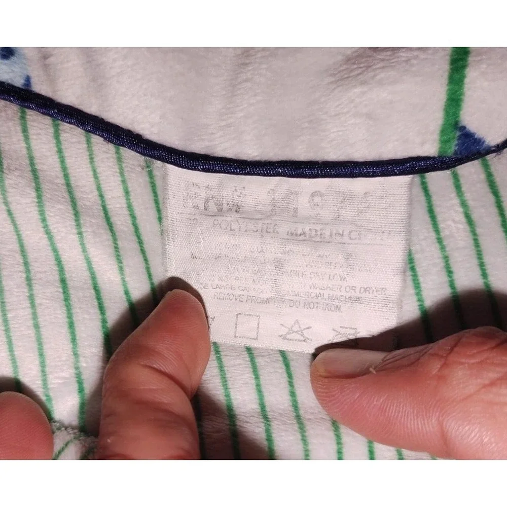 SL Home Fashions Blue Green Flag‎ Baby Blanket Stripe Lovey RN 119741 Anchor